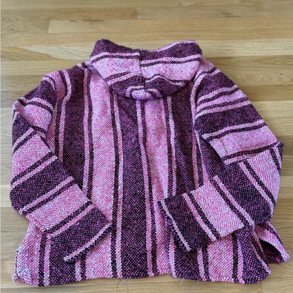 Pink Baja Hoodie Woven Pullover – Mexican Style – Size M/L - Picture 8 of 8